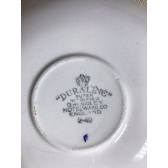Canadian National CNR Maple Leaf Box Logo Dining Car 5.75” Plate Navy Stripe - Picture 4 of 5